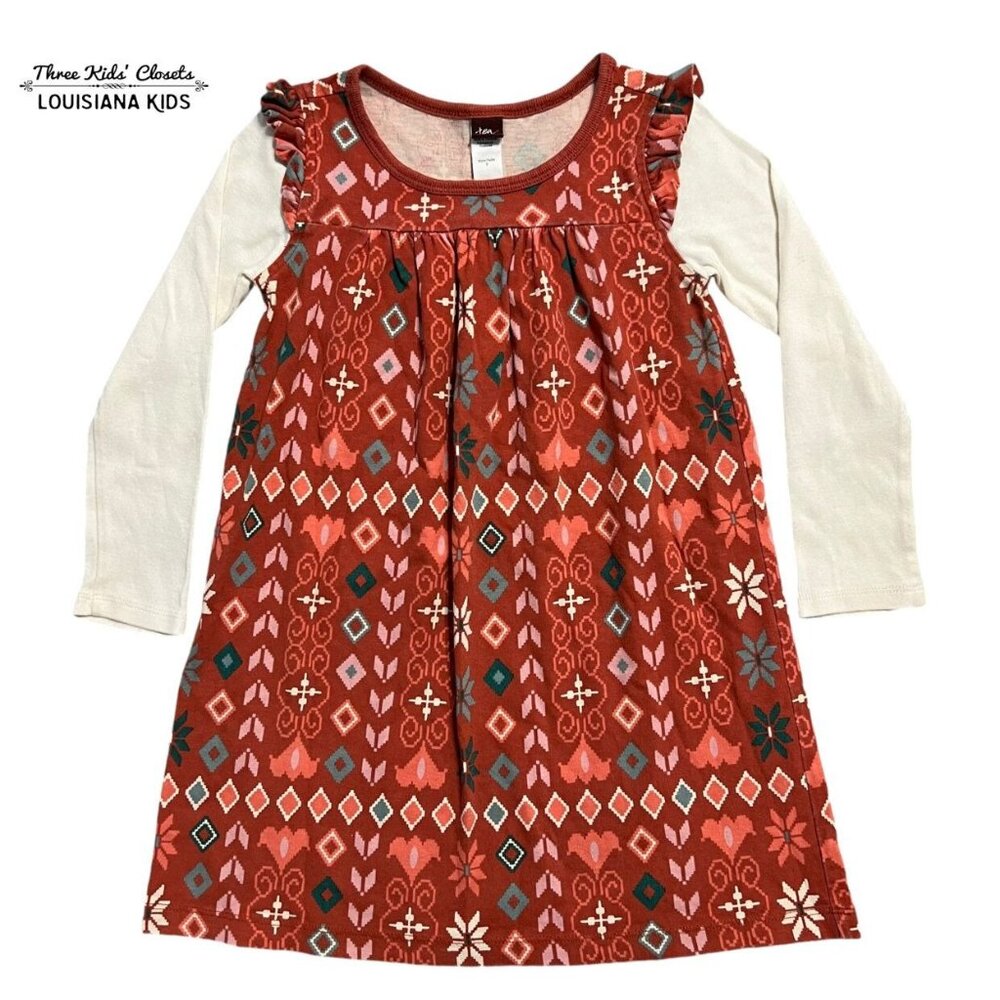 Tea Collection 5Y South Africa Layered Dress